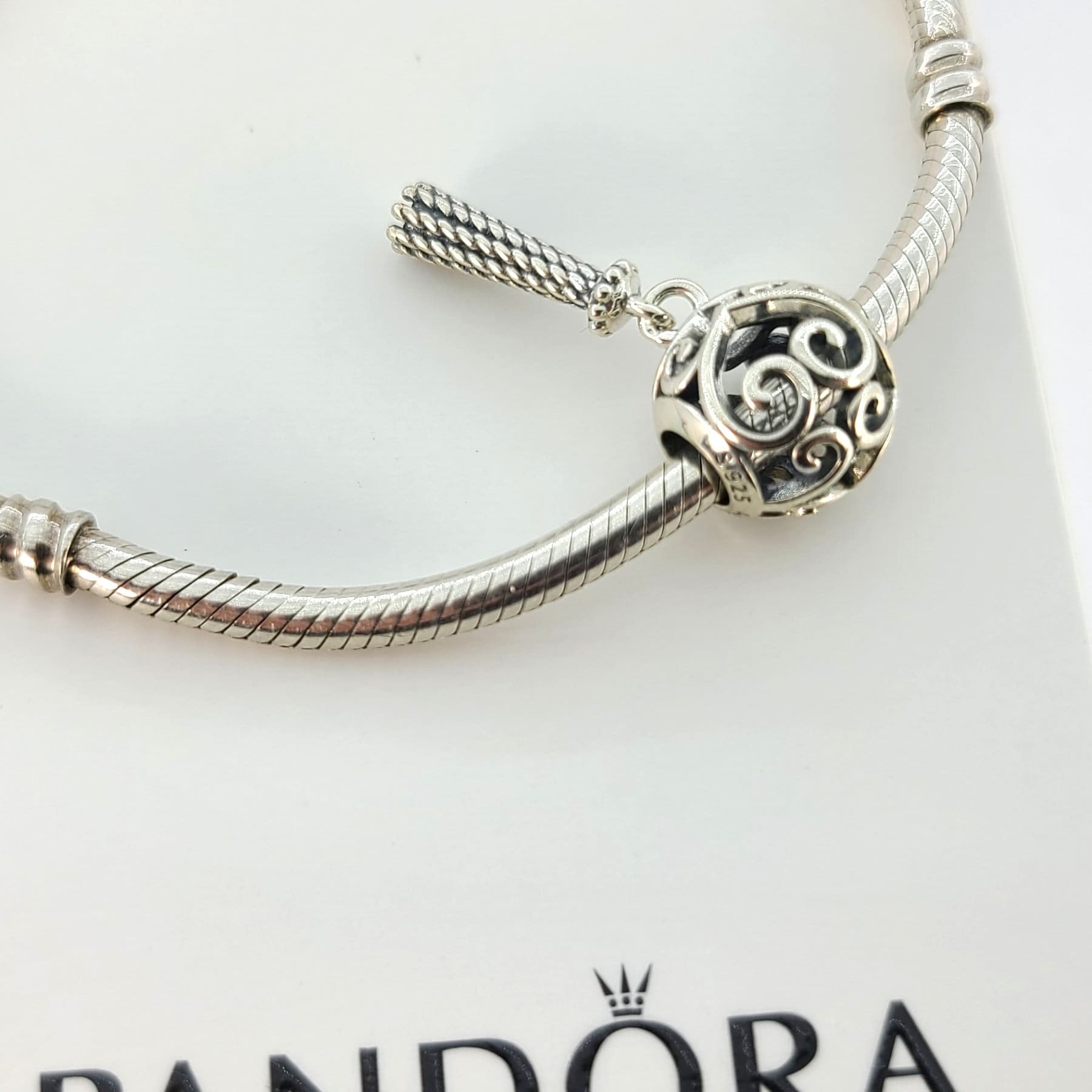 Pandora enchanted heart tassel charm sale