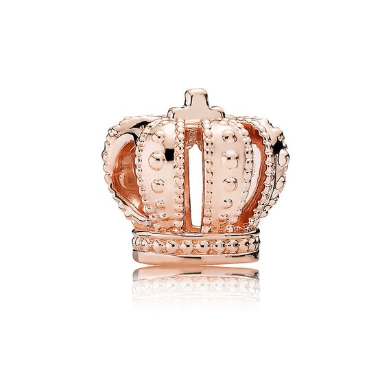 New Rose Gold Plated Royal Crown Charm 