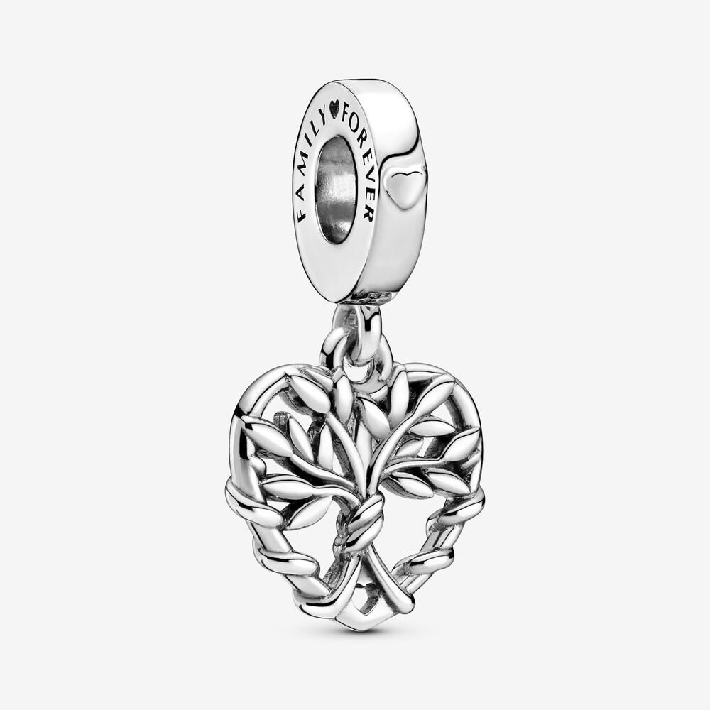 New Sterling Silver Heart Family Tree Dangle Charm for Pandora - Etsy