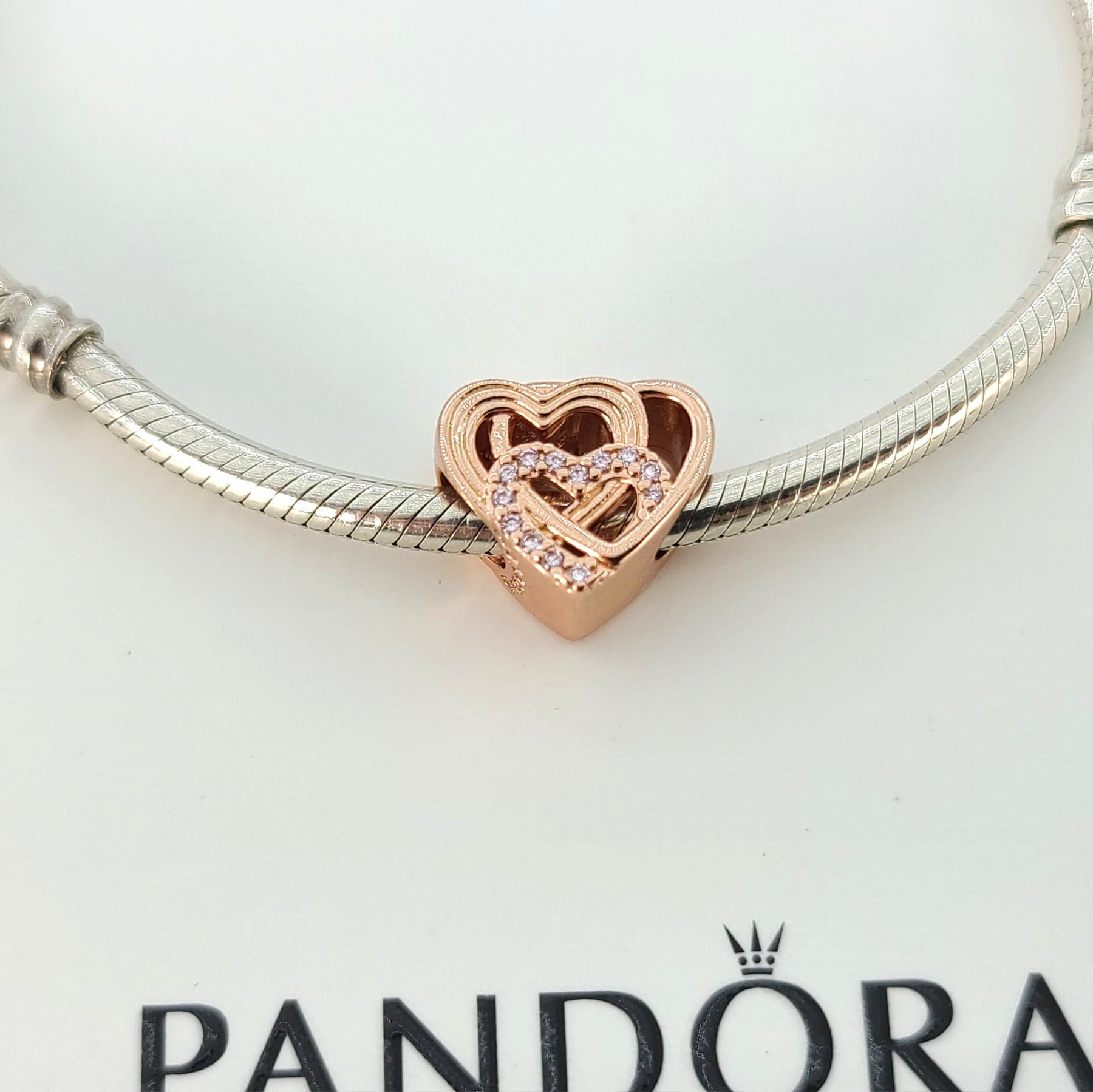New Rose Gold Plated Intertwined Love 