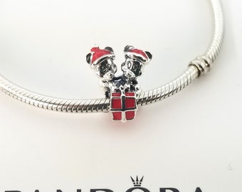 Neu Sterling Silber Disney Park Mickey Mouse und Minnie Maus Geschenk Charm für Pandora Armband # 799194C01 w / Box