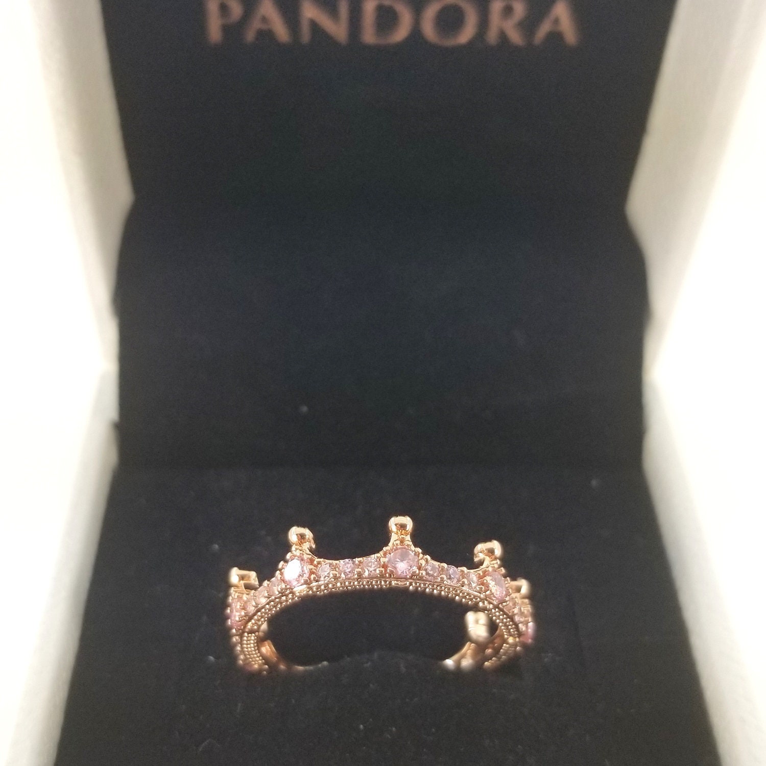 Nuevo Pandora Rose Gold Anillo de encantada 187087NPO - España