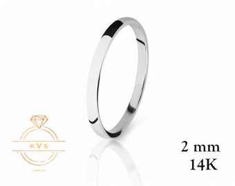 メンズクラシックプレーンドーム型ウェディングバンド、8?mm幅18?Kピンク、ローズゴールド メンズクラシックプレーンドーム型ウェディングバンド、5?mm幅14?K