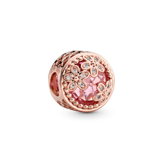 New Rose Gold Sparkling Pink Daisy 
