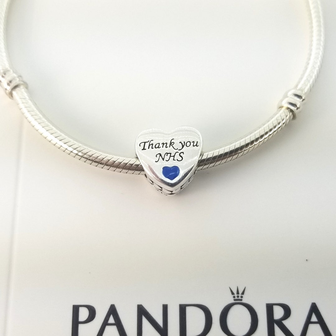 New Sterling Silver NHS Heroes Thank You Charm for Pandora Etsy