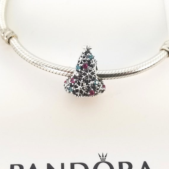 New Sterling Silver Glitter Christmas 