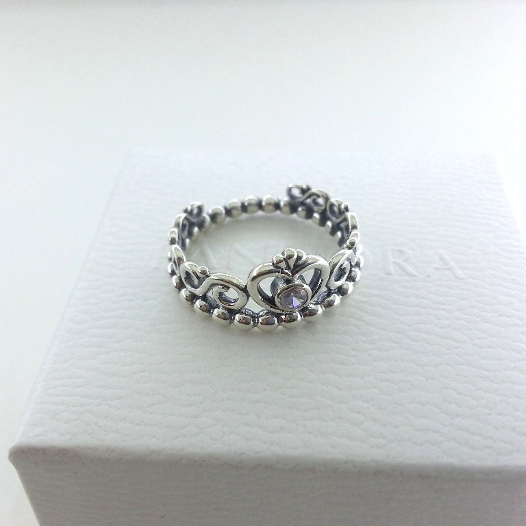 New Pandora Sterling Silver My Princess Stackable Ring -  Israel