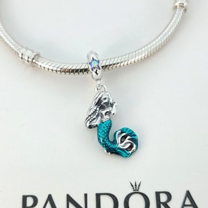 Ariel petite sirène plie Disney pendentif collier Bijoux en argent