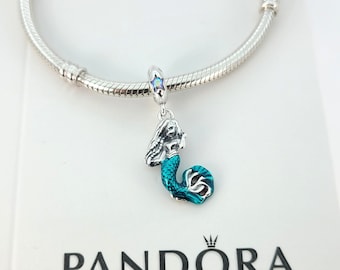 Neue Pandora Silber Disney Die kleine Meerjungfrau Ariel Anhänger # 792695C01 mit Box