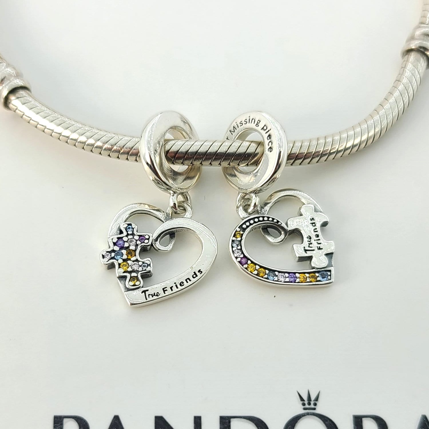 Pandora puzzle piece lusterous charm