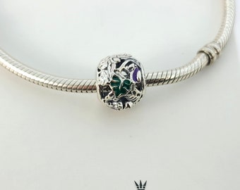 Nouveau charm créatures de la jungle et feuilles en argent sterling pour bracelet Pandora #791620C01 avec boîte