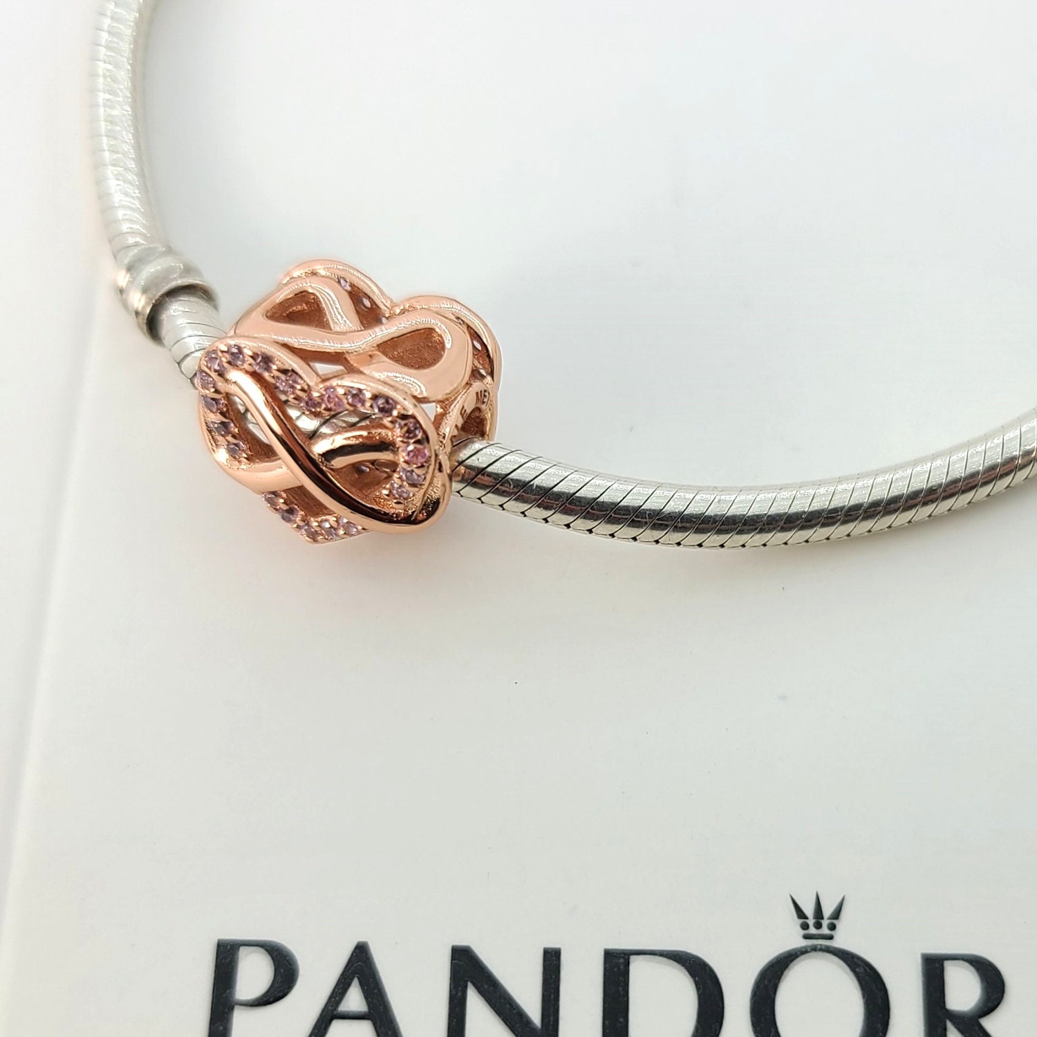 Pandora infinity charm rose gold deals