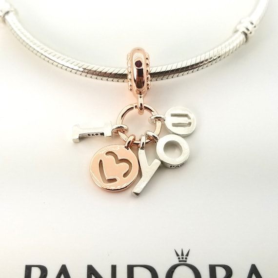 Pandora necklace i love you discount