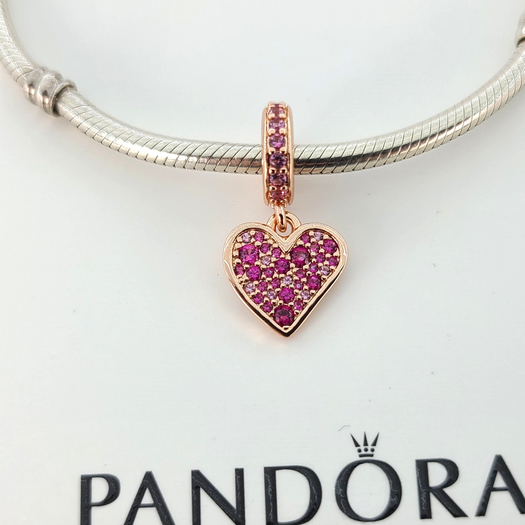 Freehand Heart Dangle Charm 