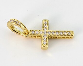 New Sterling Silver 14K Gold Sparkling 