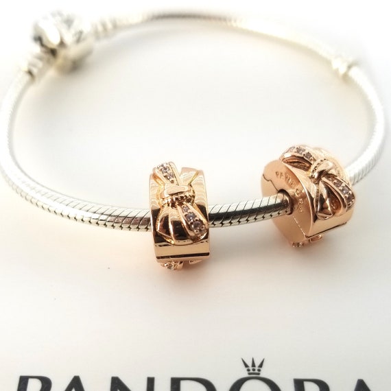 Pandora rose gold sale bow