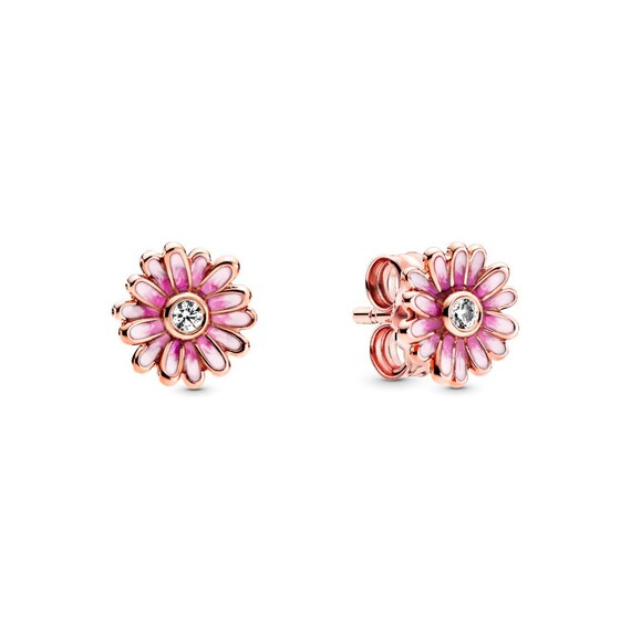 New Pandora Rose Gold Plated Pink Daisy 