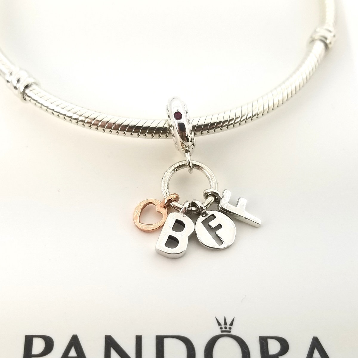 Pandora best friends rose gold charm sale