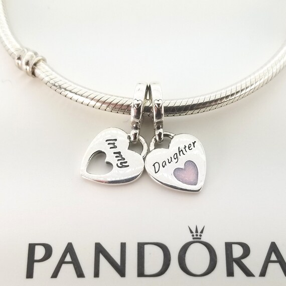 Heart Split Dangle Charm 