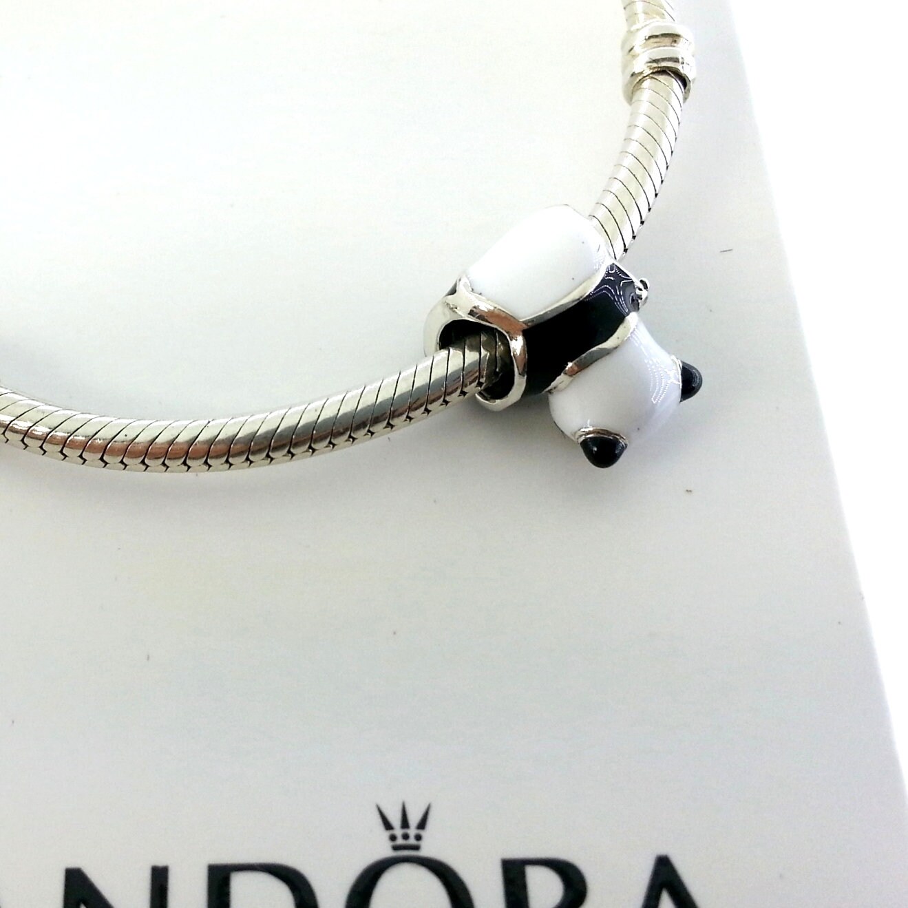 New Pandora Sweet Panda Charm # 796256ENMX W/box - Etsy