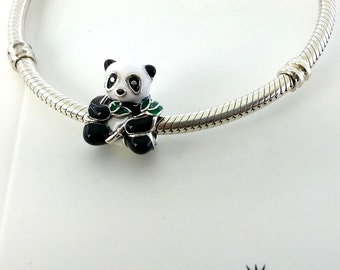 トップ New Pandora Sweet Panda Charm # 796256ENMX W/box - Etsy アクセサリー