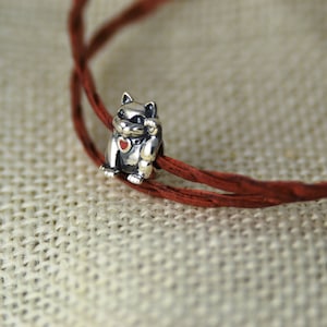 New Sterling Silver Lucky Cat Charm For Pandora Bracelet # 790989EN05 w/Box - Retired