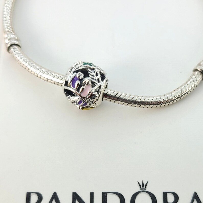 New Sterling Silver Jungle Creatures & Leaves Charm for Etsy