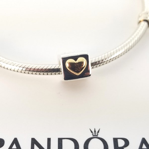 New Sterling Silver 20Th Anniversary Love Dice Charm For Pandora Bracelet # 799065C00 w/Box