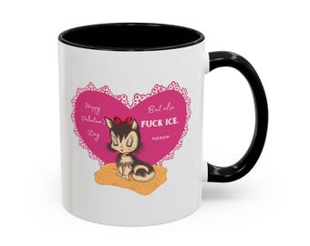 Vintage Valentine F*** Ice heart mug | Coffee Mug
