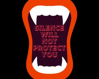 Bold Statement T-Shirt: 'Silence Will Not Protect You' Graphic Tee, Perfect for Activism, Gifts, Casual Wear, Awareness Events, Unisex Style