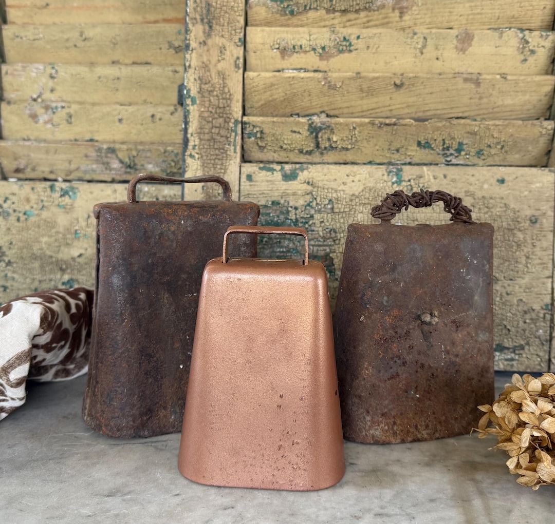 Rustic Primitive Cowbell: Heavy Patina, Farmhouse Decor - Etsy