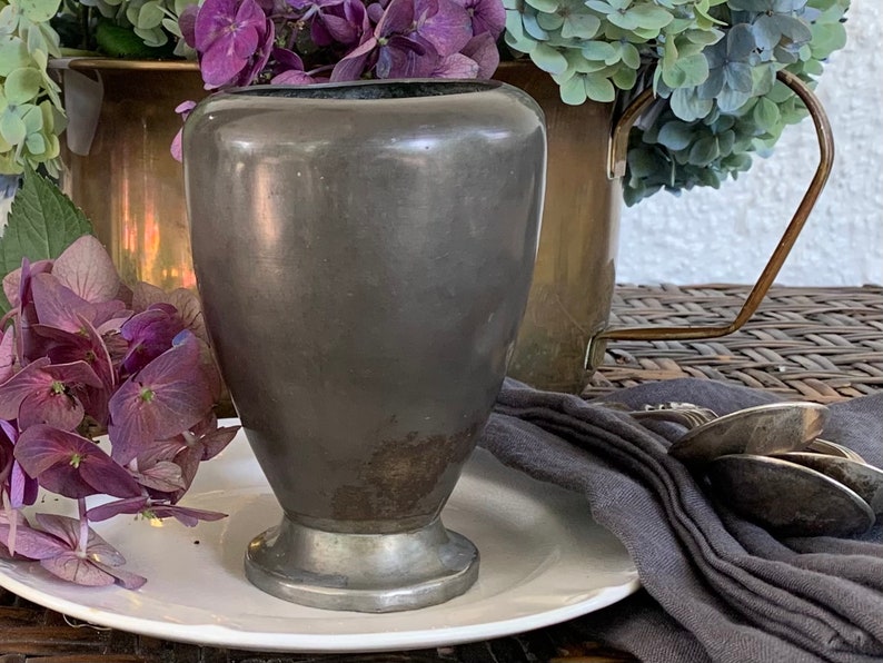 Pewter Vase Etsy