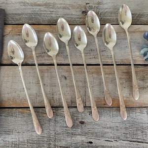 Vintage Ice Tea Spoons Wm Rogers Beloved