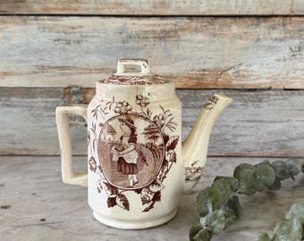 Antique Transferware Tea Pot