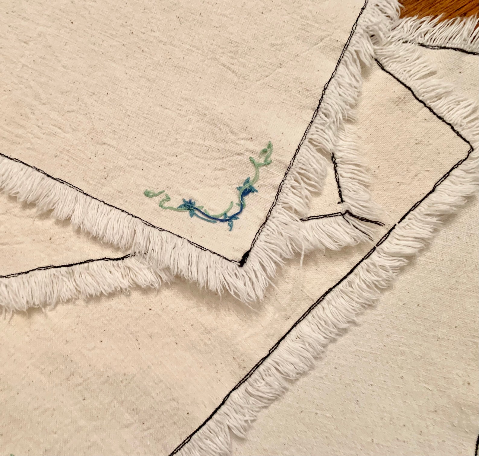 Embroidered Placemats Etsy