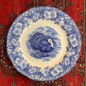 Vintage Blue and White Plate Wedgewood