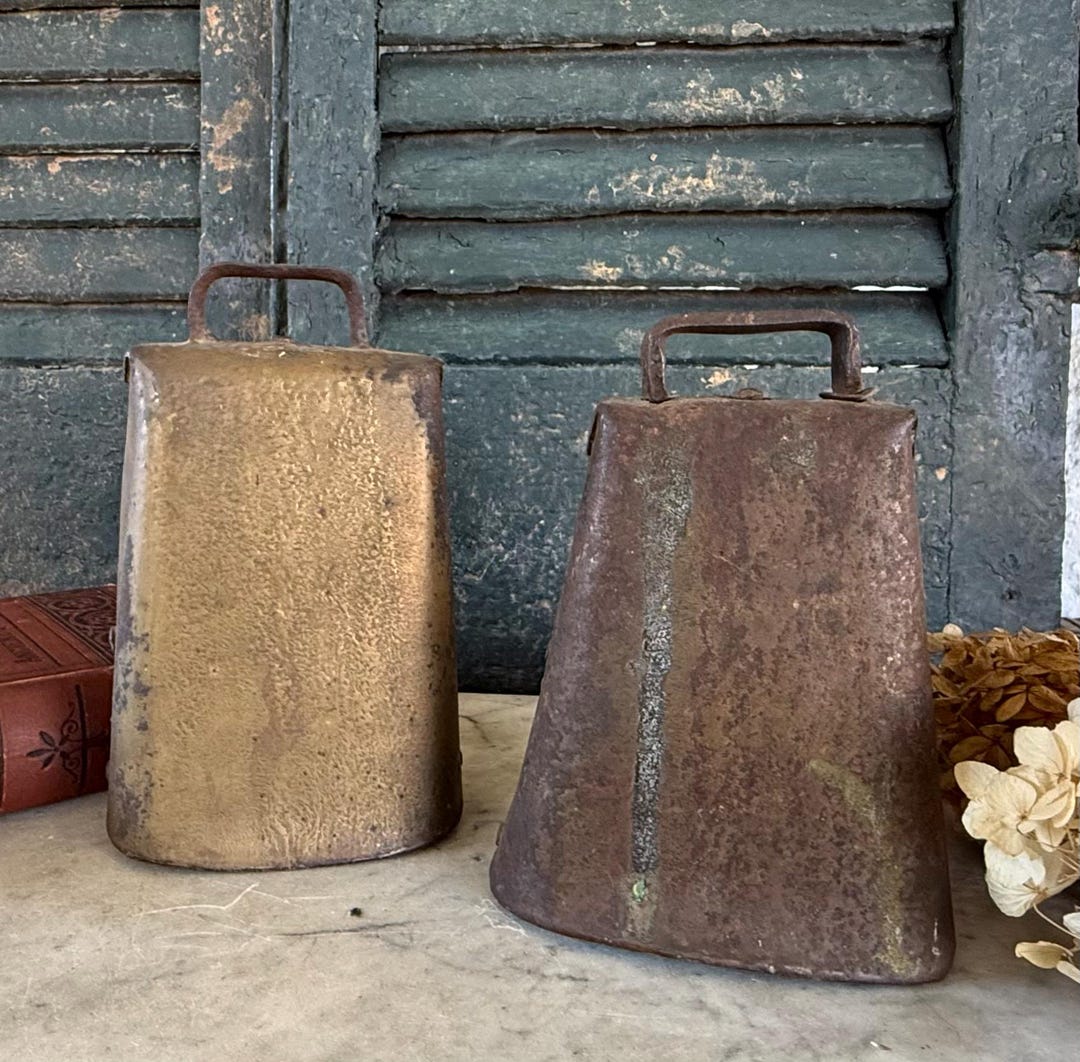 Rustic Primitive Cowbell: Heavy Patina, Farmhouse Decor - Etsy
