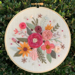 PDF Pattern Heirloom Blooms, Intermediate/Advanced Embroidery, Embroidery Pattern, DIY Embroidery, Hand Embroidery, Floral Embroidery image 5