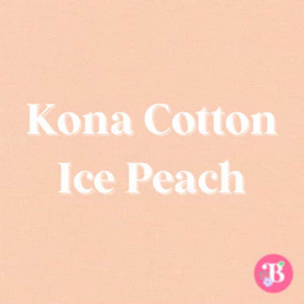 Kona Cotton Ice Peach #1176 - Cut to Order, 100% Cotton, Fabric for Embroidery, Robert Kaufmann, Quilting Solids