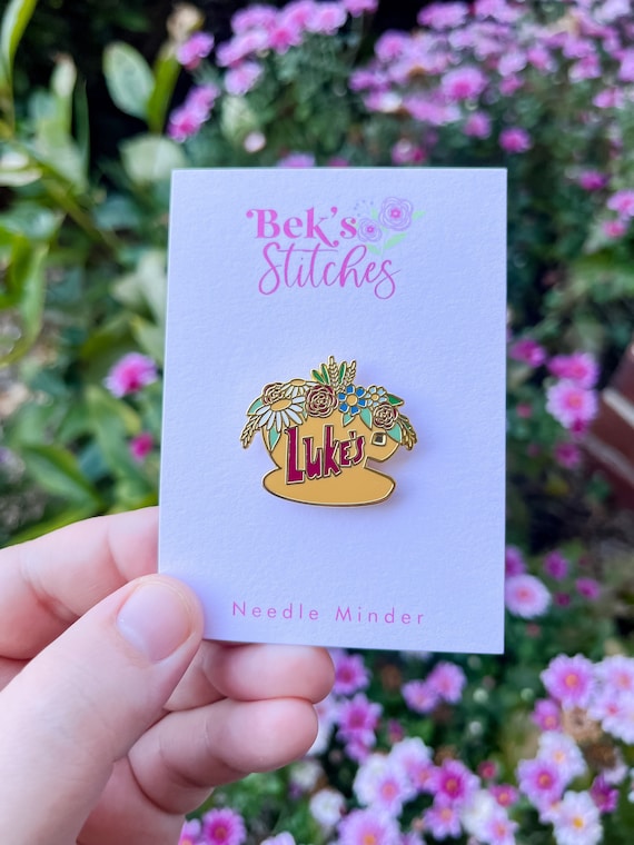 Enamel Luke’s Mug Needle Minder, Needle Magnet, Embroidery Accesory, GG