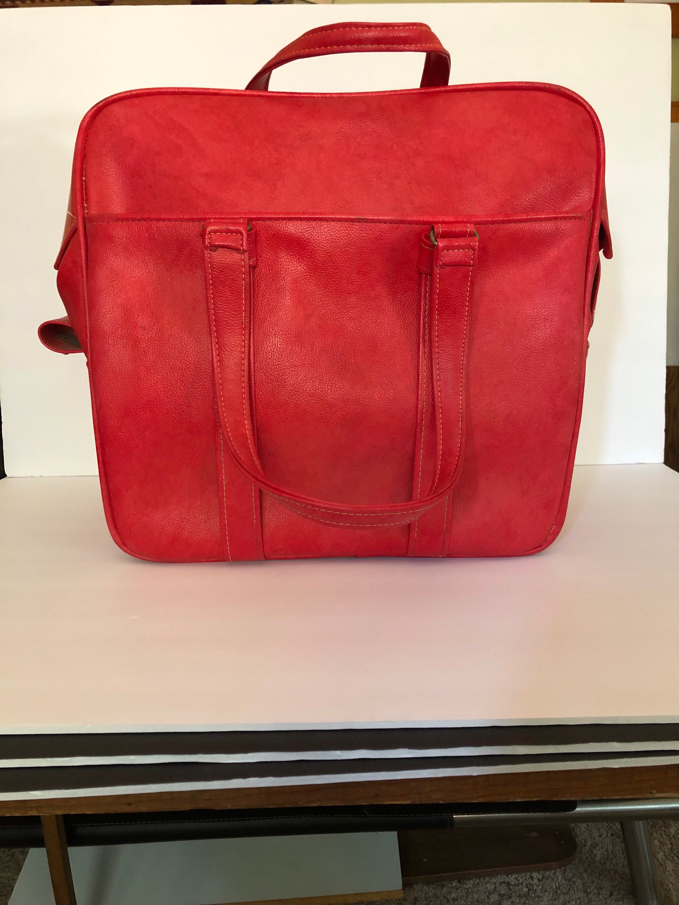 vintage red samsonite luggage