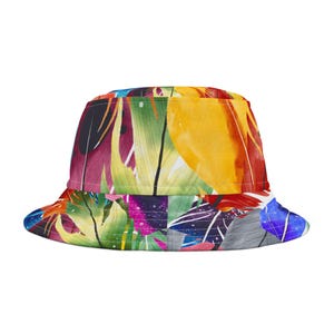 Chapéu Bucket Floral Vibrante, Moda Verão, Estilo Boho, Acessório de Praia, Presente para Ela, Chapéu de Festival