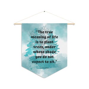 Meaning of Life Kahlil Gibran Wisdom Quote Decor Hanging Art for Home trees Forest Decor Art