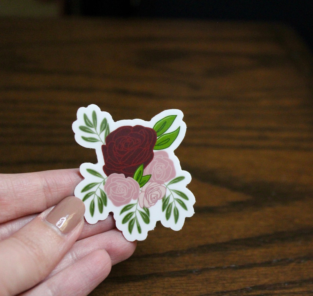 Floavour Poster Sticker Floral Sticker, Flower Design, Floral Bouquet Sticker, 2 In. - Etsy