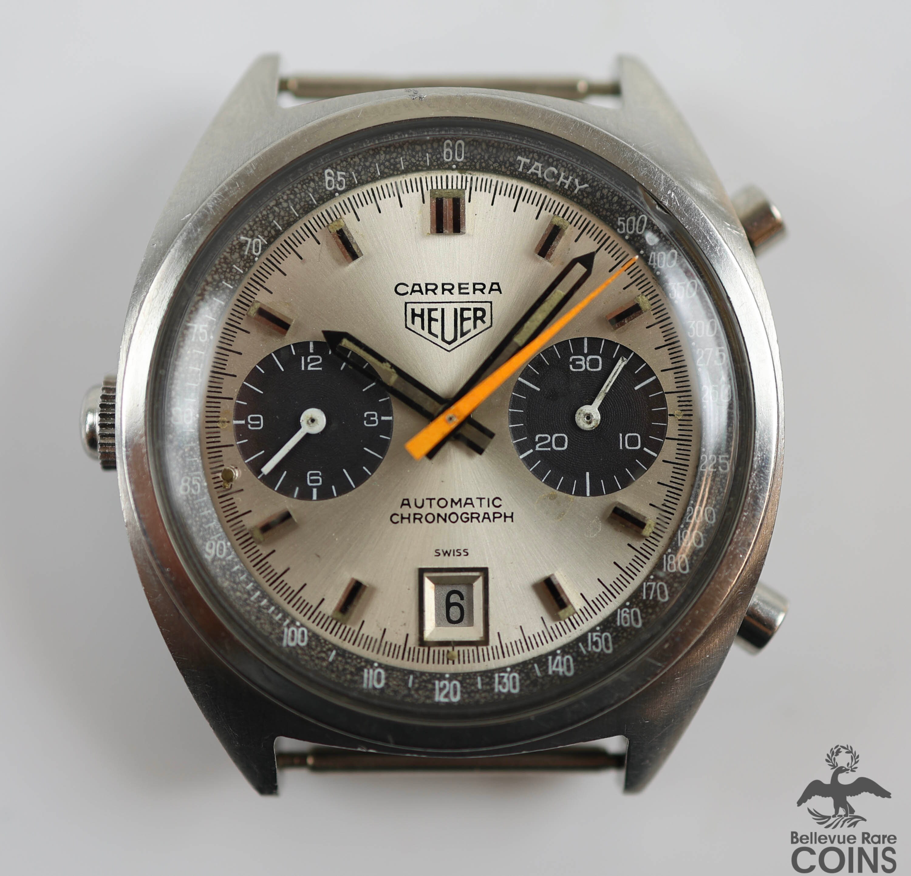 TAG Heuer Carrera Automatic Chronograph Silver Dial Steel