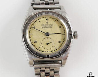 1956 Rolex Oyster Perpetual Stainless Steel Bubble Back Watch 2940