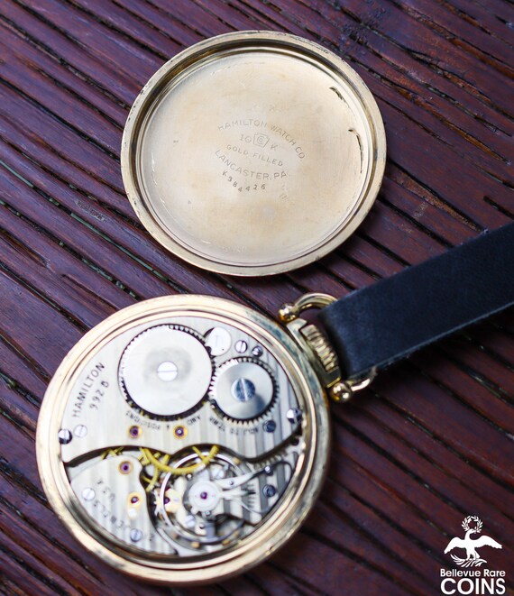 Hamilton open online face pocket watch