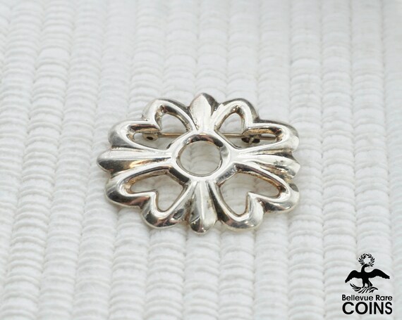 Vintage Southwestern Sterling Silver Floral Boho … - image 3