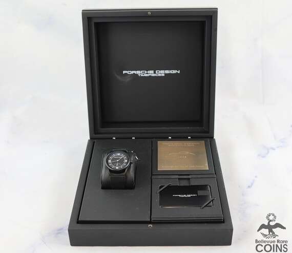 Porsche Design Automatic Titanium Black Dial Men s Watch W Box 1919 Etsy Canada
