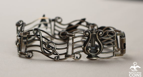 Vintage BEAU Sterling Silver (925) Musical Theme … - image 1